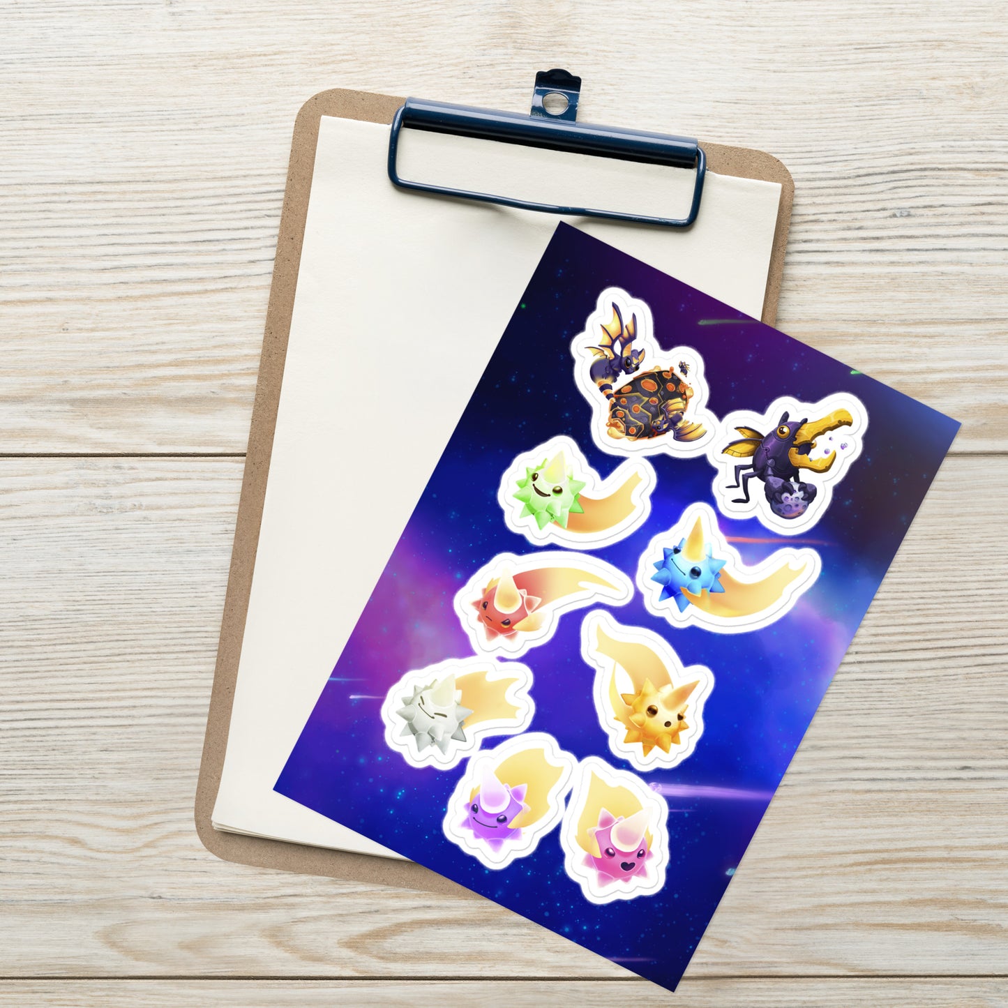 Meteor Shower Monsters Sticker Sheet