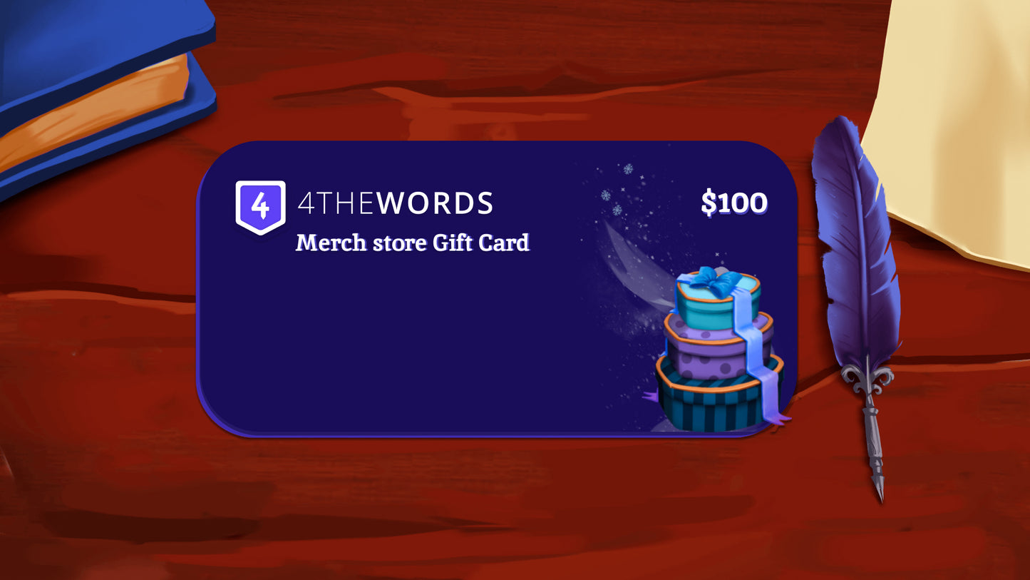 4thewords Merch Store Gift Card