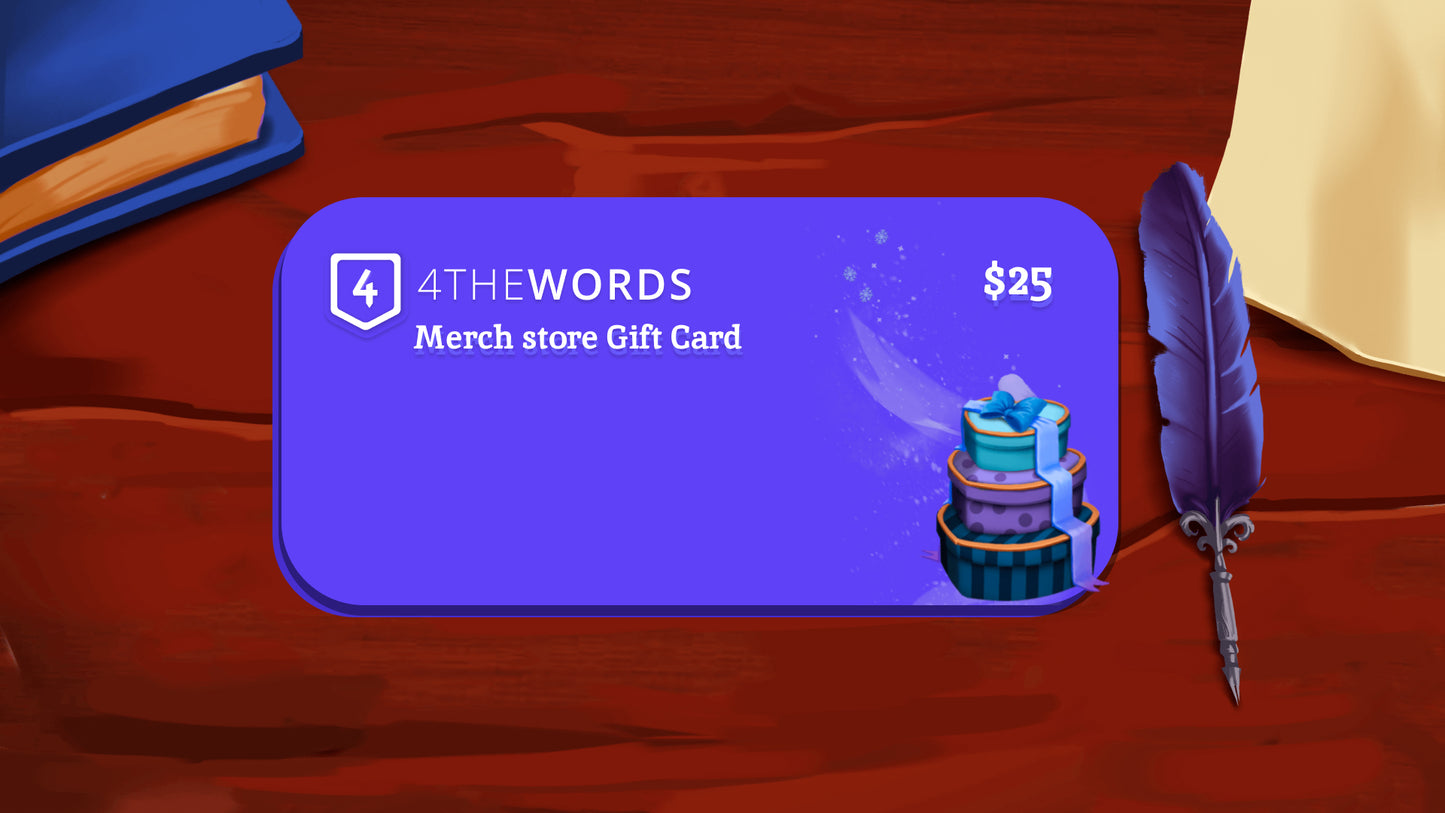 4thewords Merch Store Gift Card