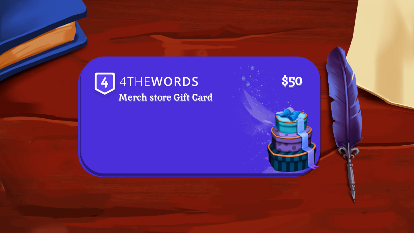 4thewords Merch Store Gift Card