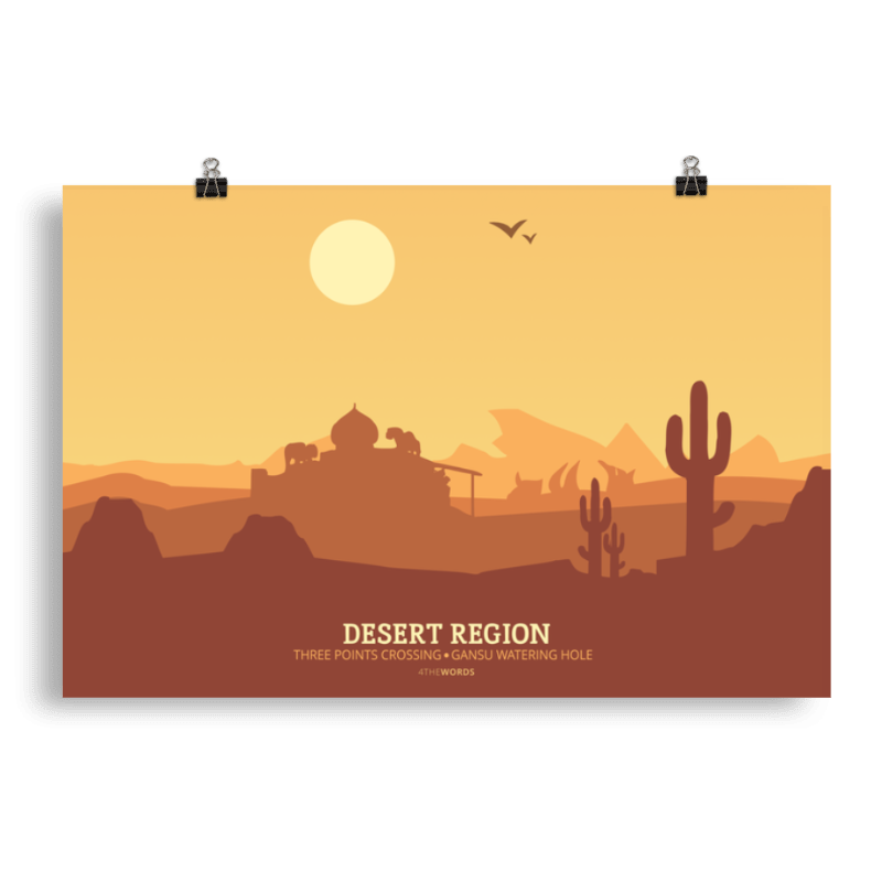 Desert Region Poster