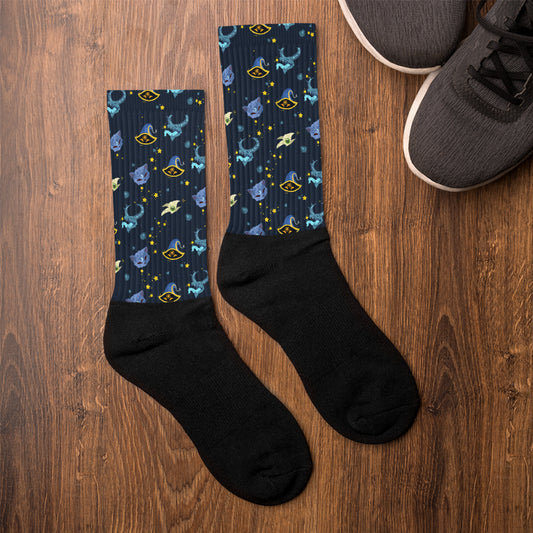 Astrology Monsters Socks