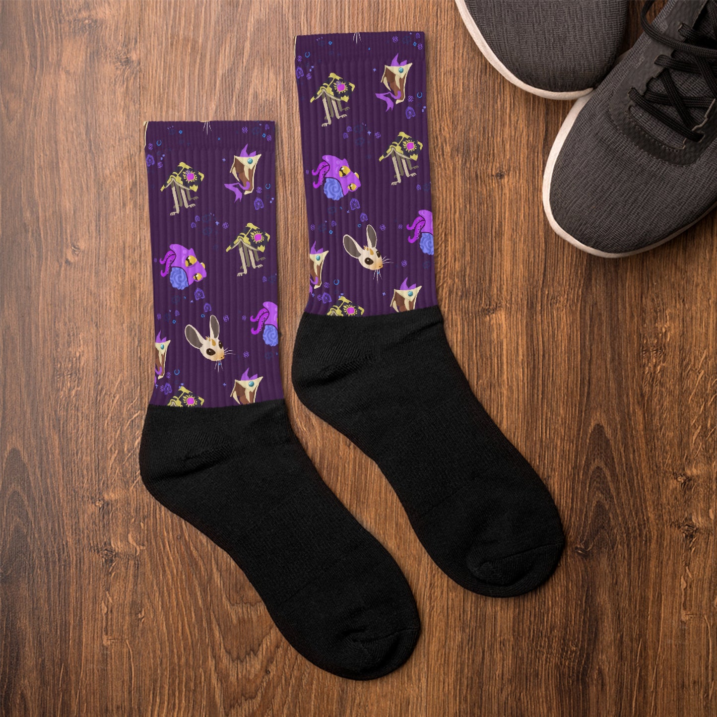 Ancient Knowledge Monsters Socks