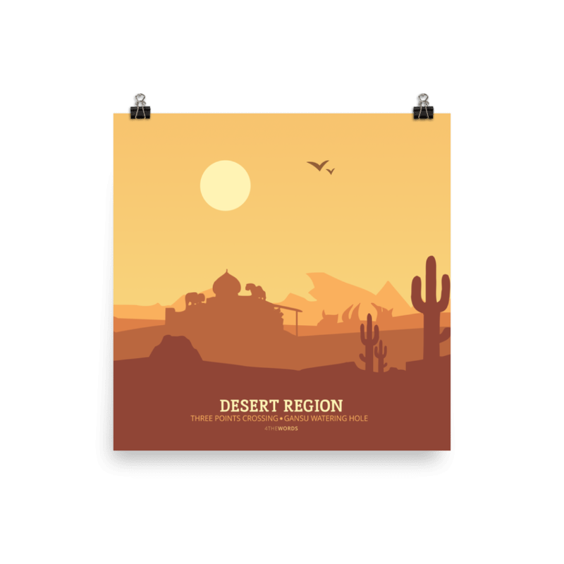 Desert Region Poster