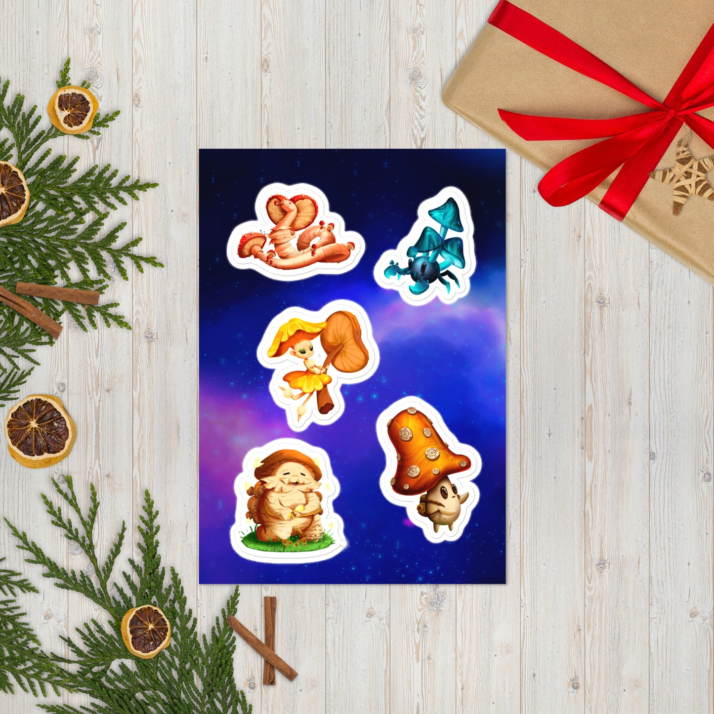 Fungi Class Monsters Sticker sheet