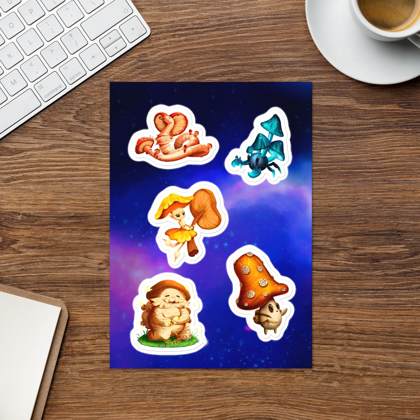 Fungi Class Monsters Sticker sheet