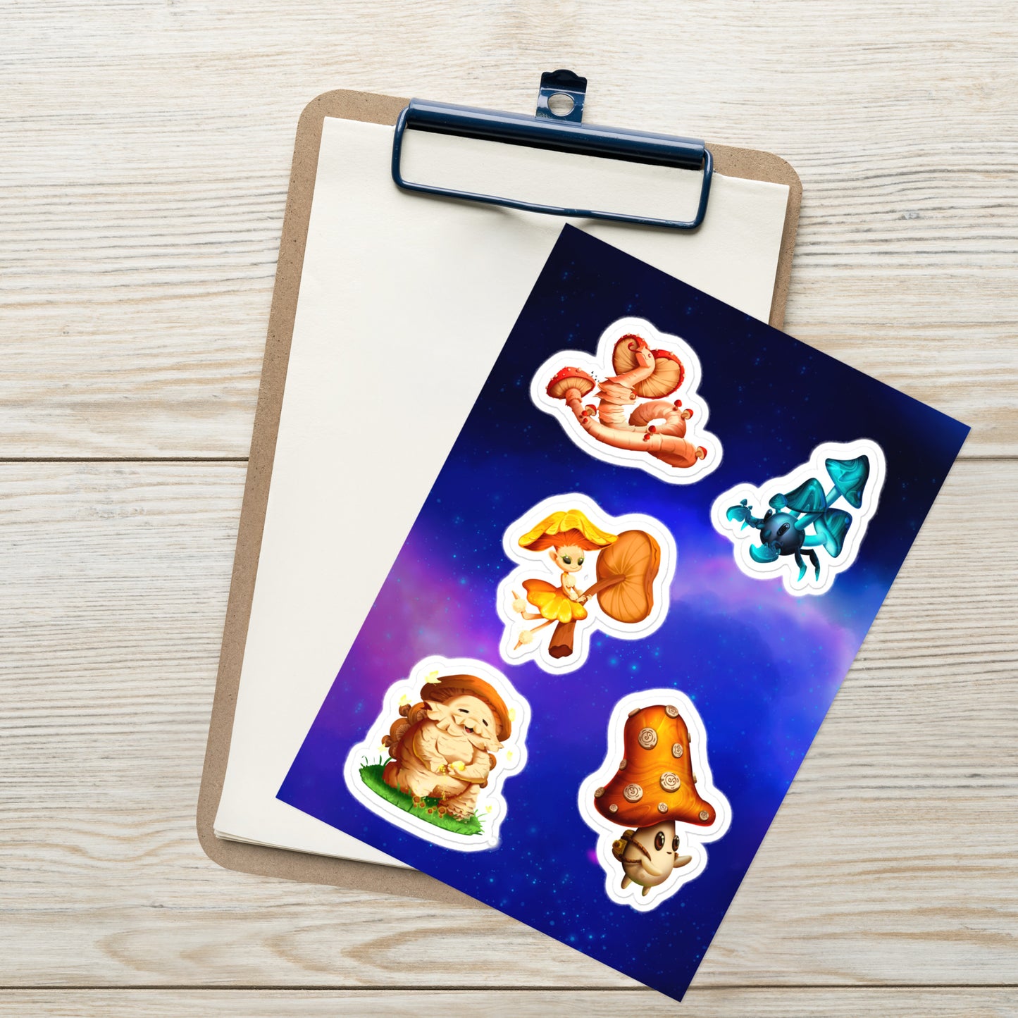 Fungi Class Monsters Sticker sheet