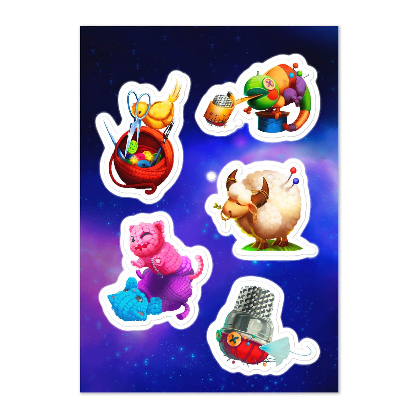 Threads Class Monsters Sticker Sheet