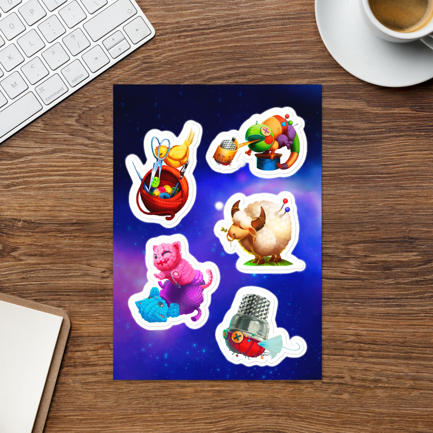 Threads Class Monsters Sticker Sheet