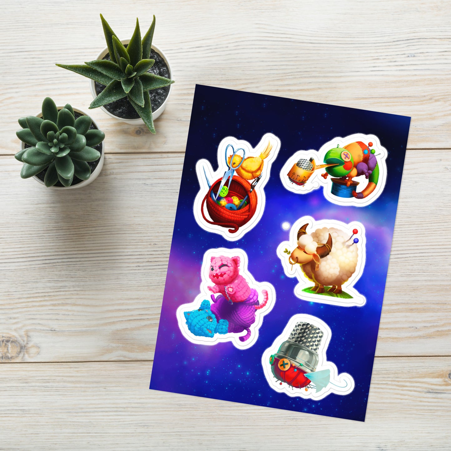 Threads Class Monsters Sticker Sheet