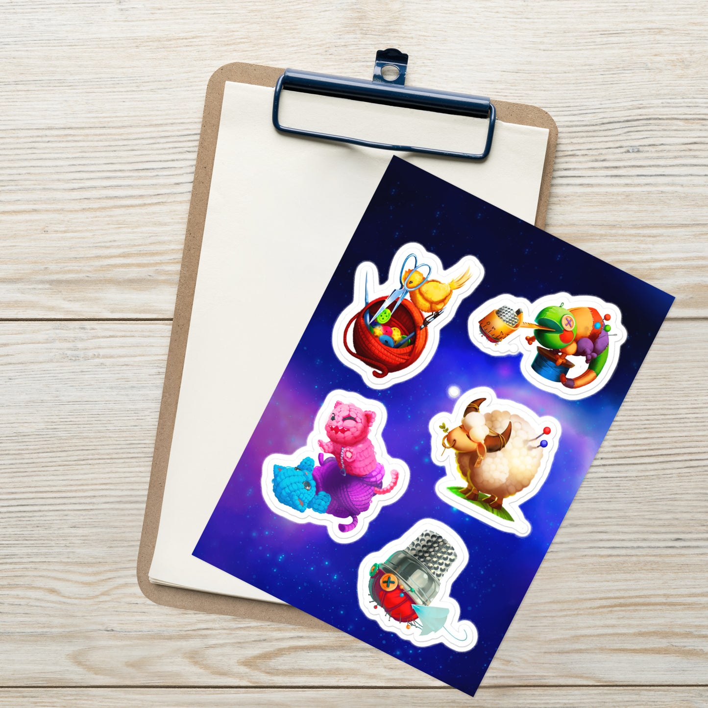 Threads Class Monsters Sticker Sheet