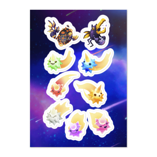 Meteor Shower Monsters Sticker Sheet