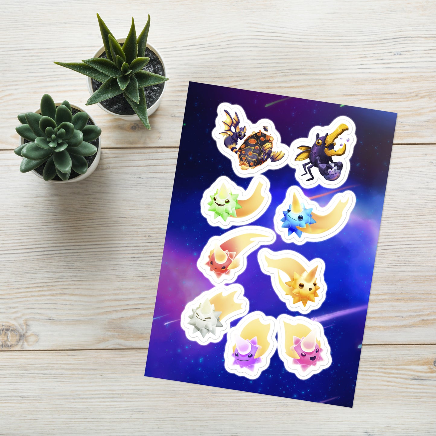 Meteor Shower Monsters Sticker Sheet