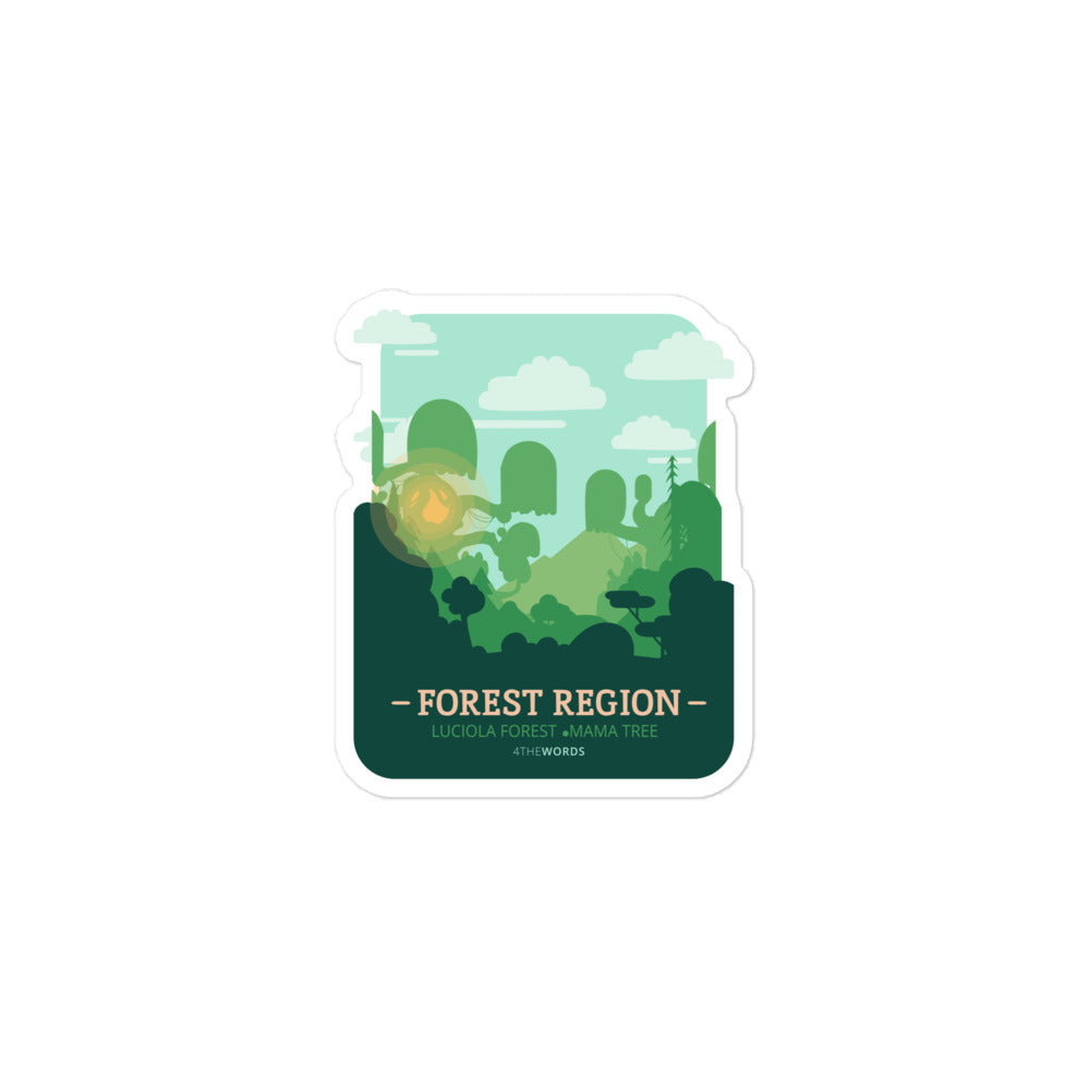 Forest Region Sticker – 4thewords Merch Store