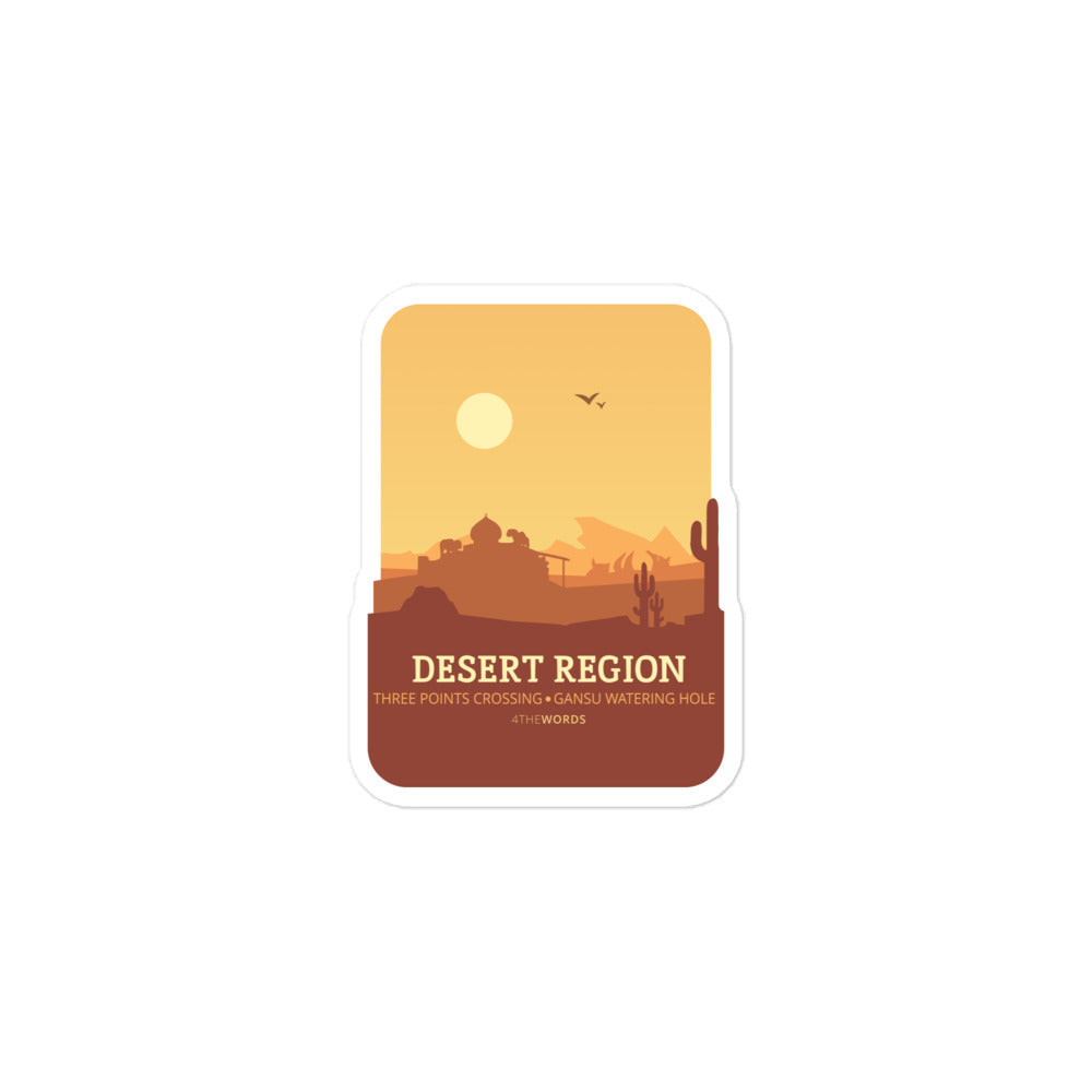 Desert Region Sticker