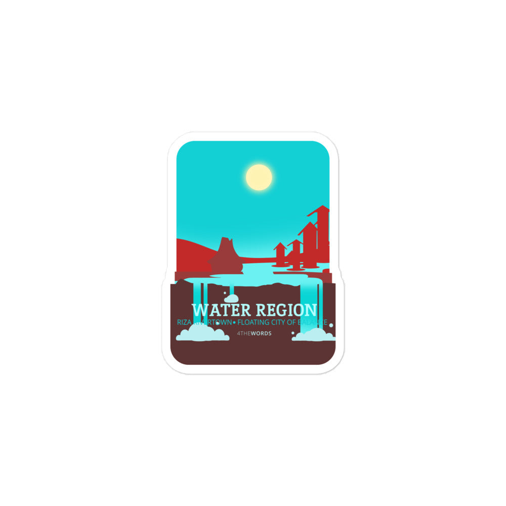 Water Region Sticker – 4thewords Merch Store