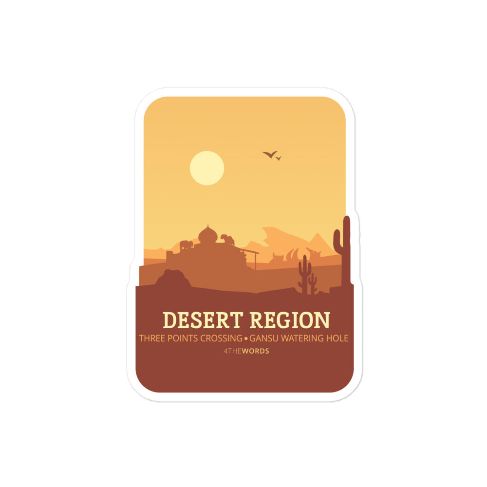 Desert Region Sticker