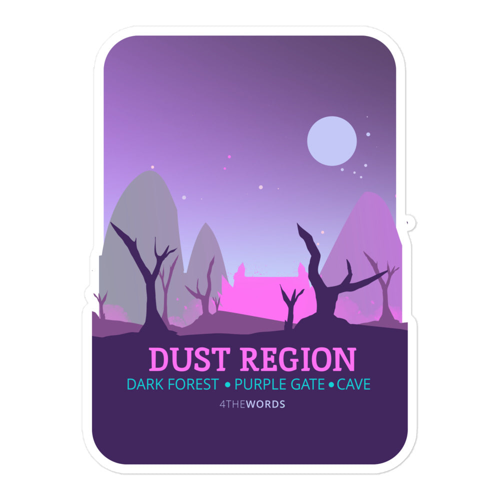 Dust Region Sticker – 4thewords Merch Store