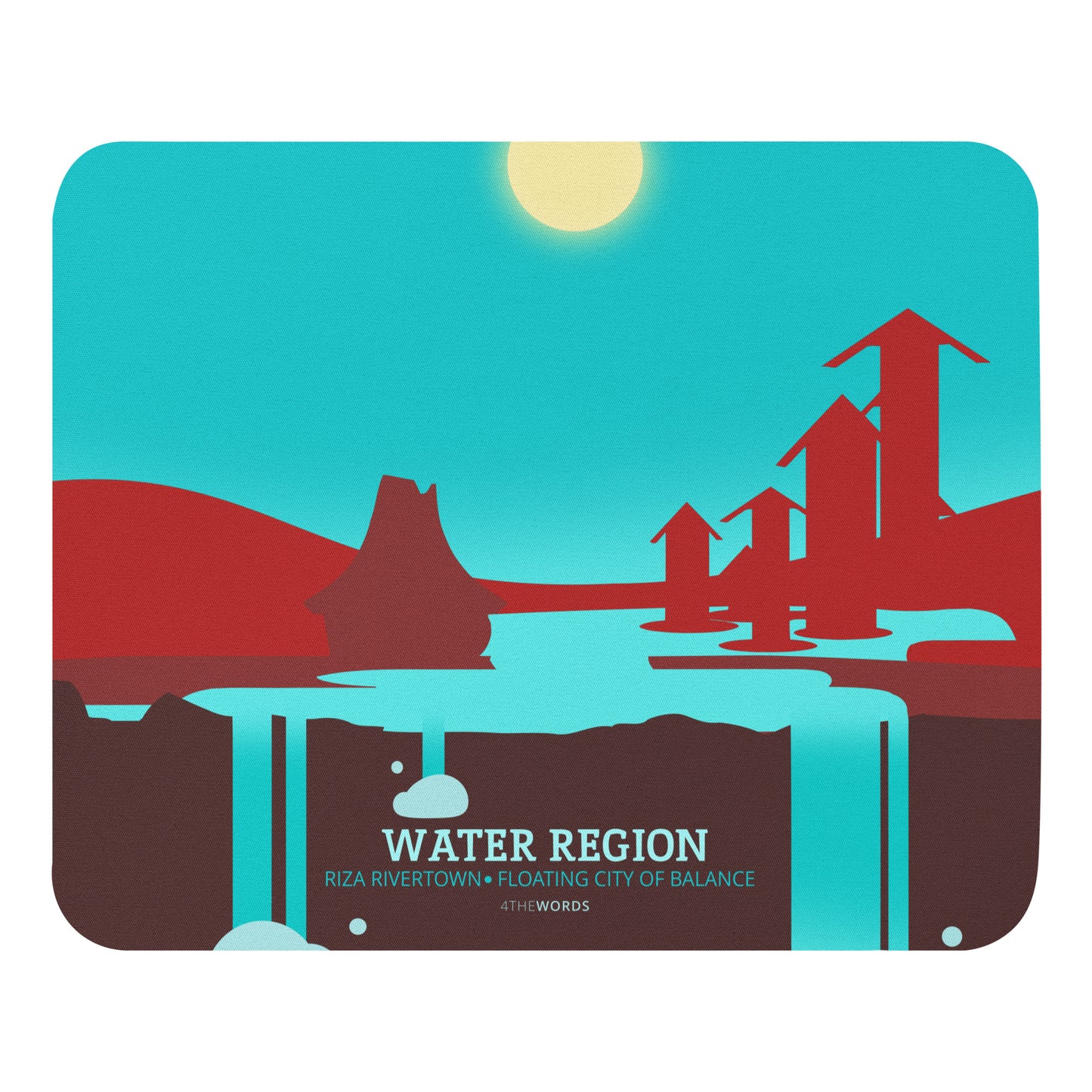 Water Region Mouse Pad