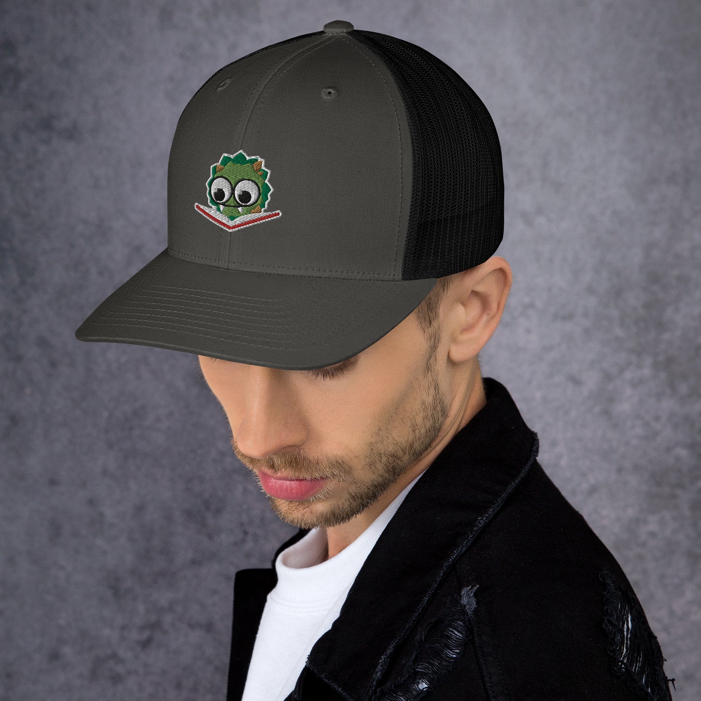 Embroidered Reading Wignow Trucker Cap