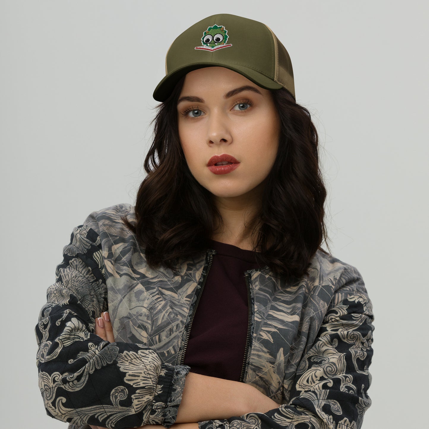 Embroidered Reading Wignow Trucker Cap