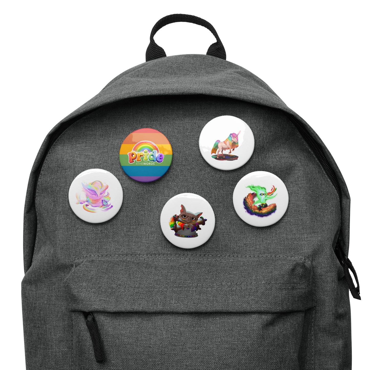 Pride Festival New Monsters Set of Pin Buttons