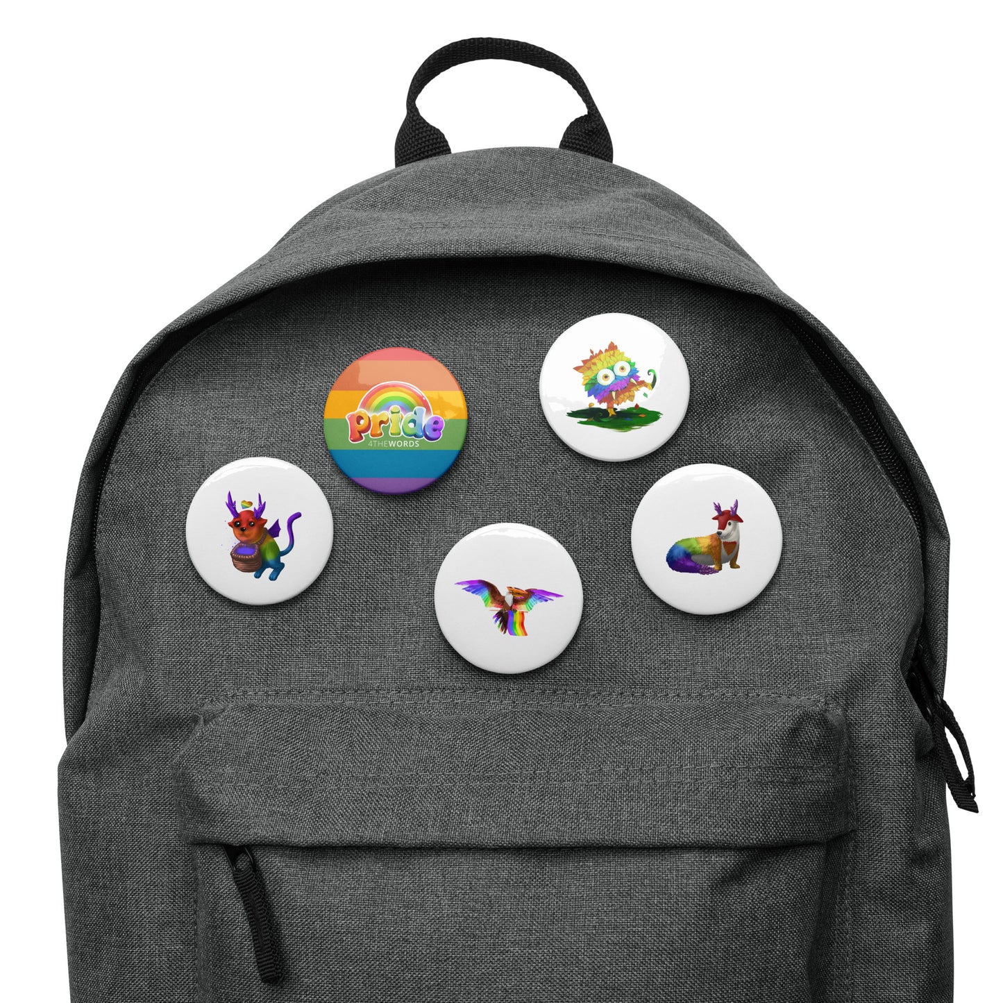 Pride Festival Old Monsters Set of pin buttons