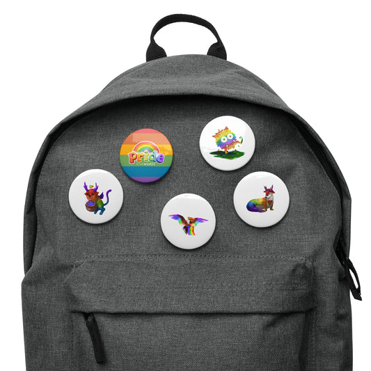 Pride Festival Old Monsters Set of pin buttons