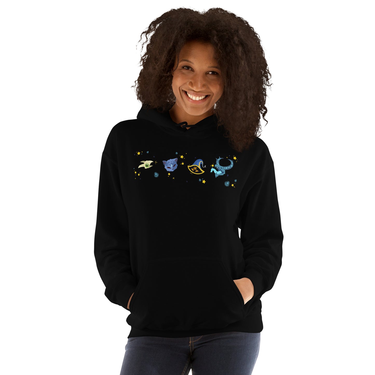 Astrology  Monster Heads Unisex Hoodie