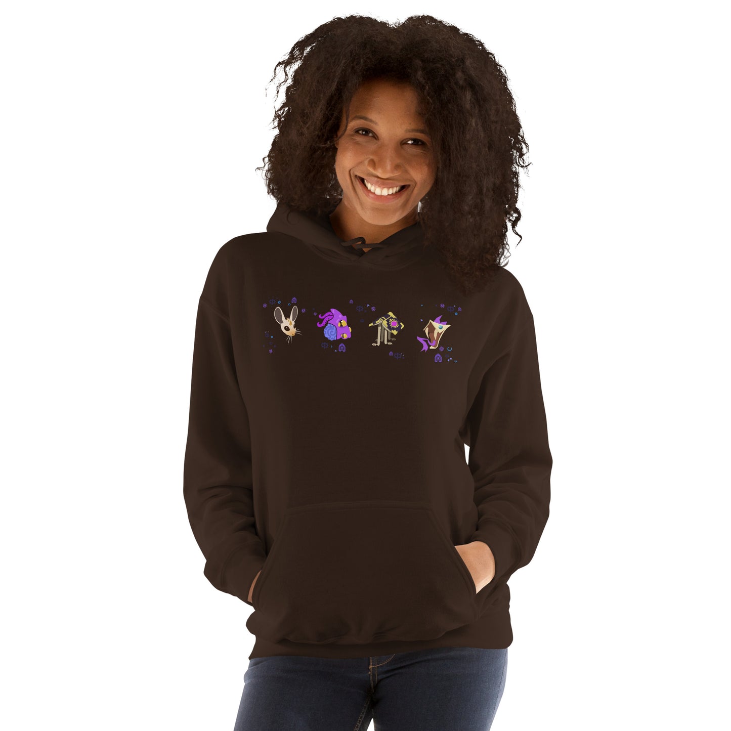 Ancient Knowledge Monster Heads Unisex Hoodie