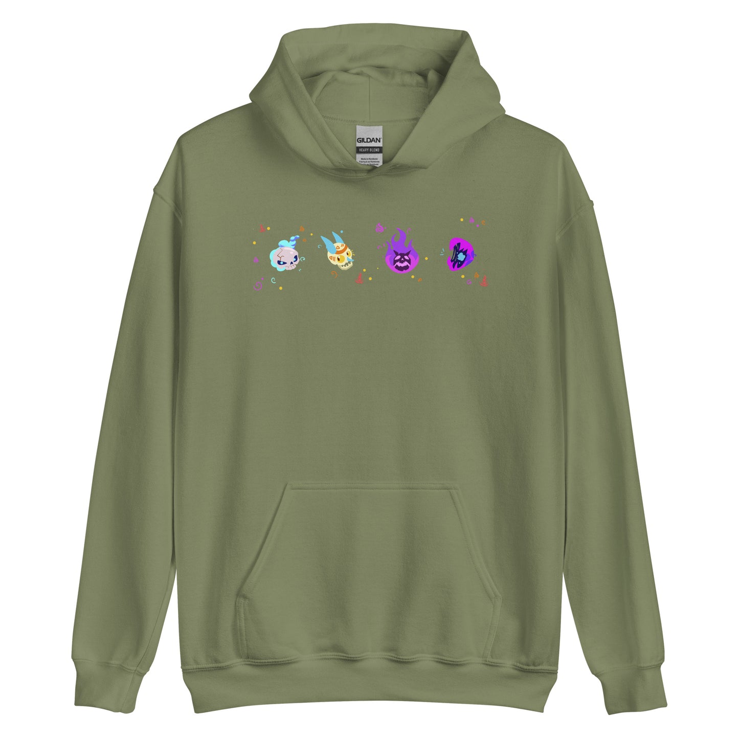 Spell Monster Heads Unisex Hoodie