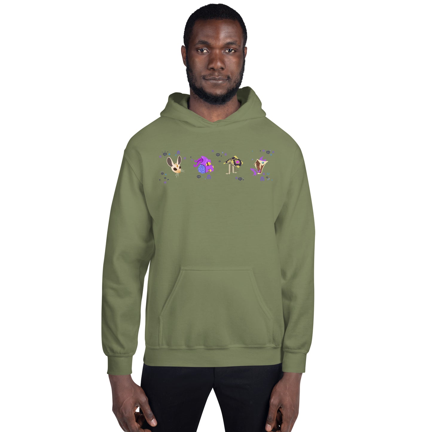 Ancient Knowledge Monster Heads Unisex Hoodie