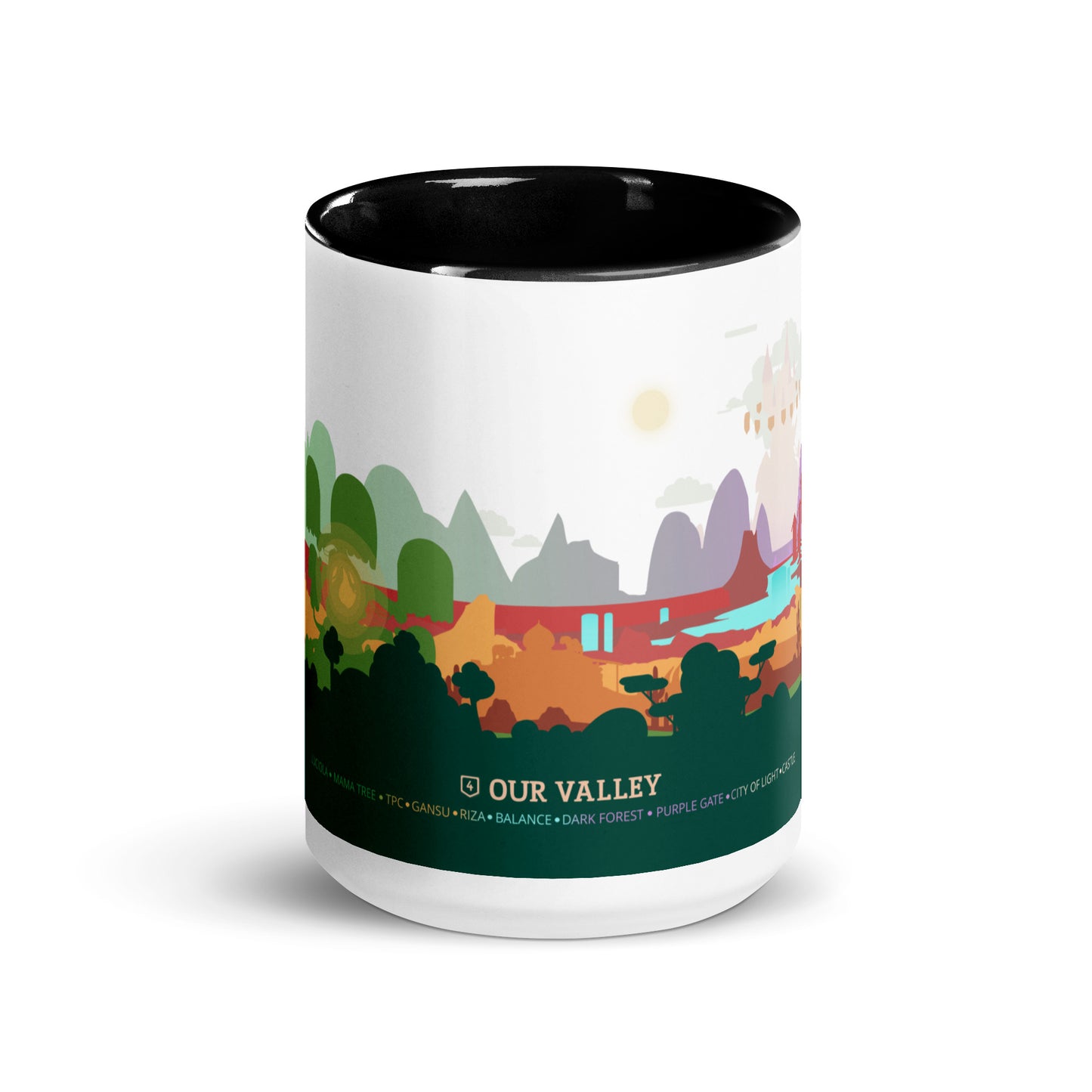 Our Valley Mug with Color Inside