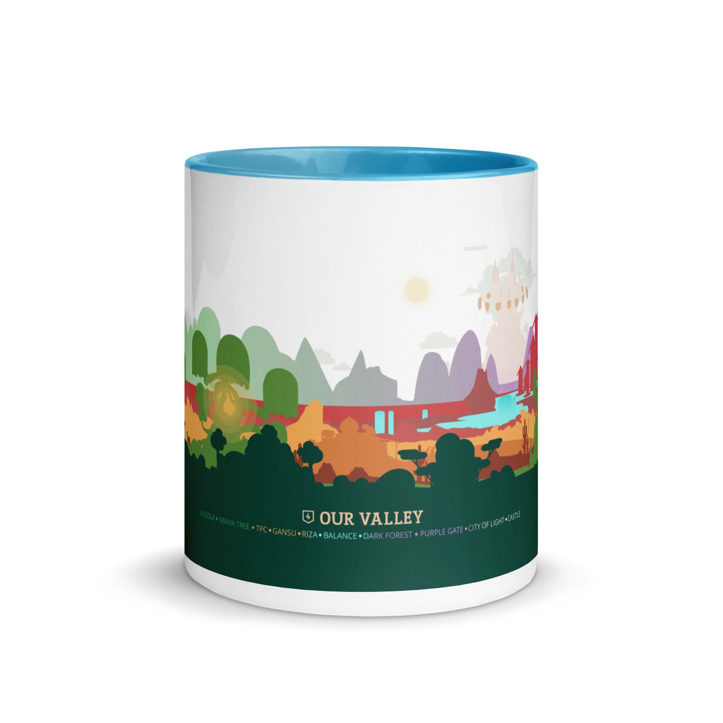 Our Valley Mug with Color Inside