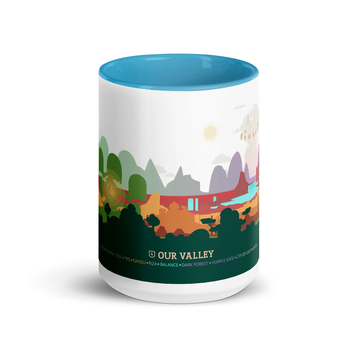 Our Valley Mug with Color Inside