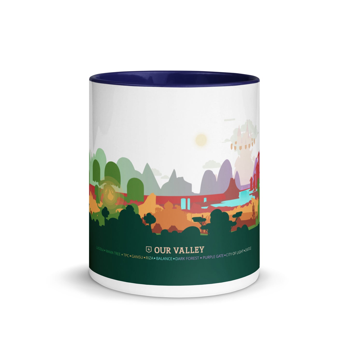 Our Valley Mug with Color Inside