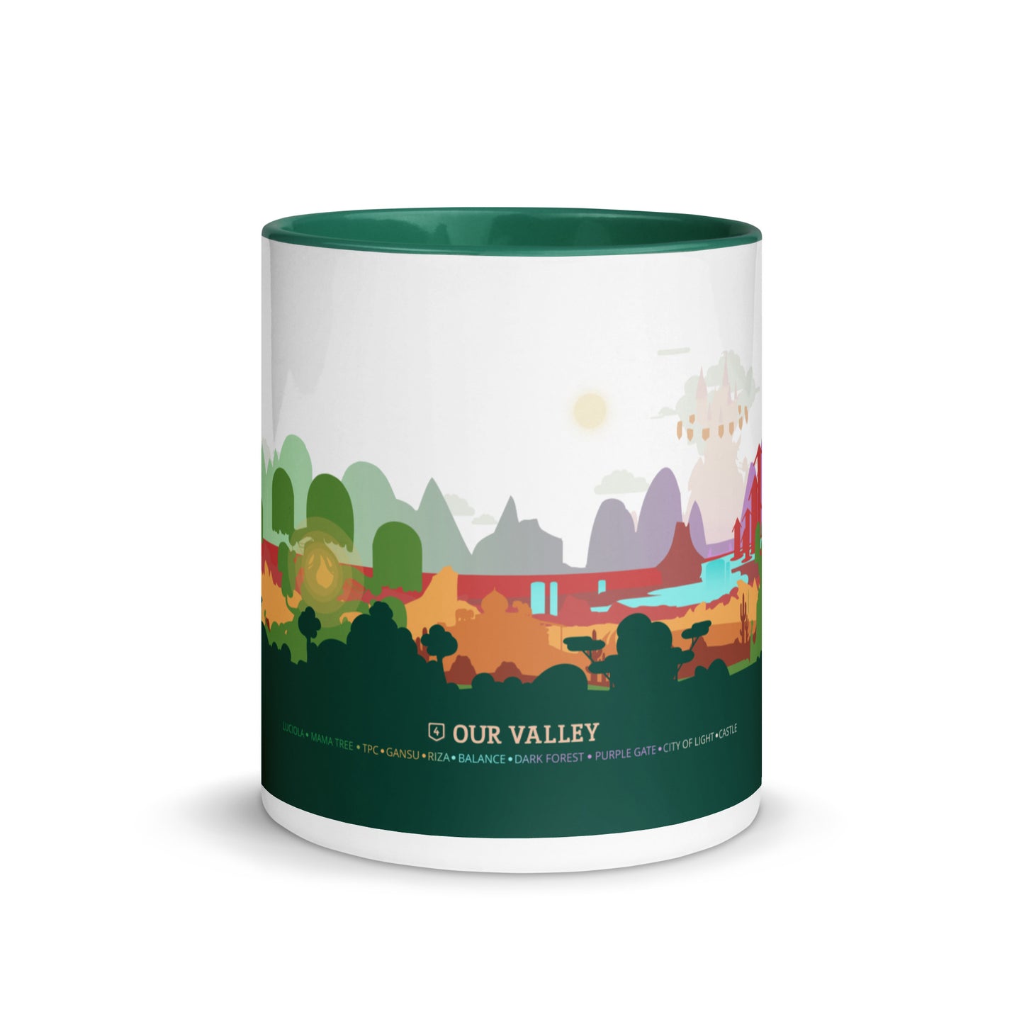 Our Valley Mug with Color Inside