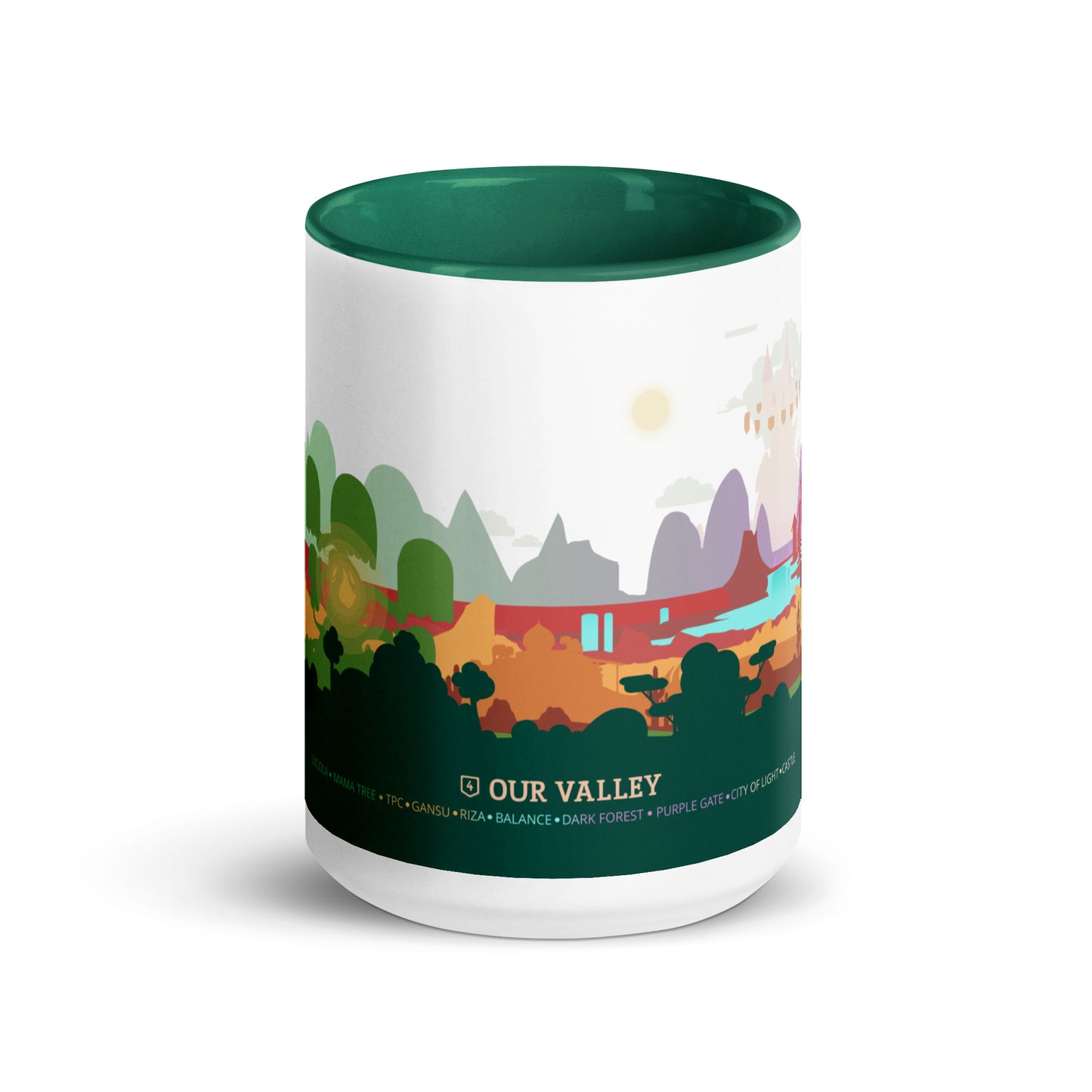 Our Valley Mug with Color Inside