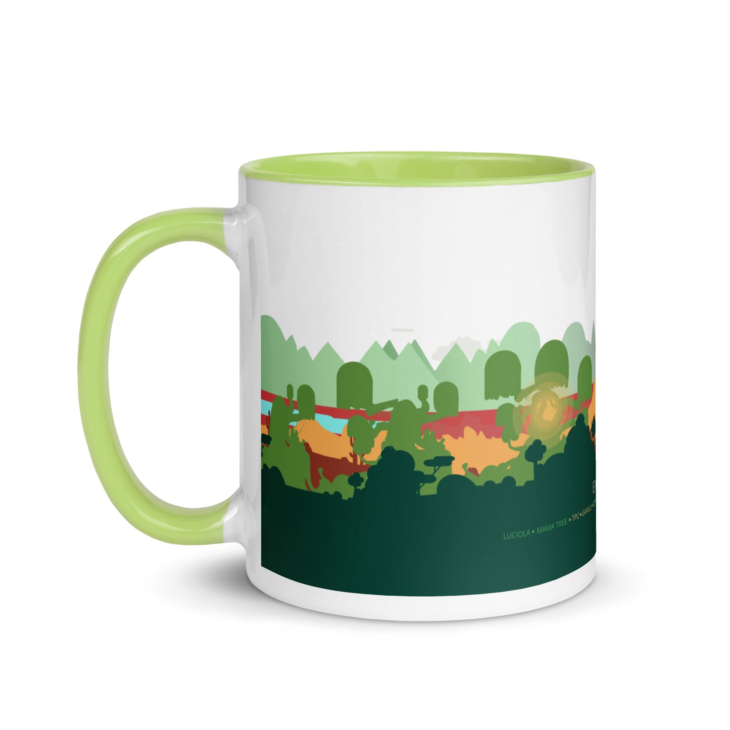 Our Valley Mug with Color Inside