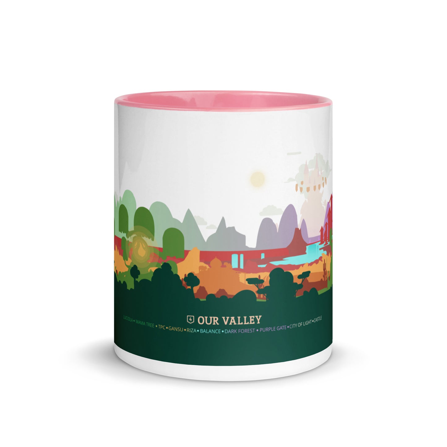 Our Valley Mug with Color Inside