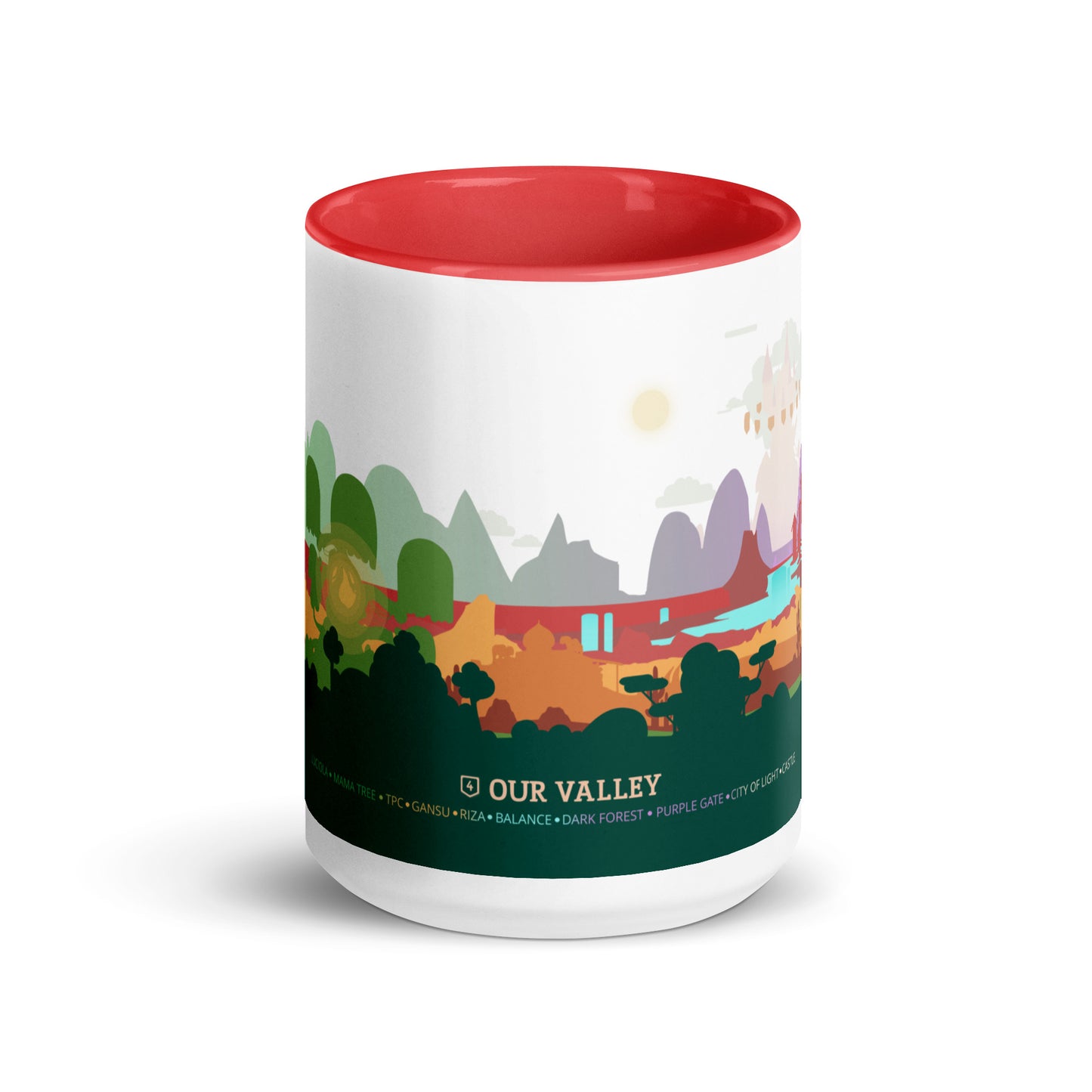 Our Valley Mug with Color Inside